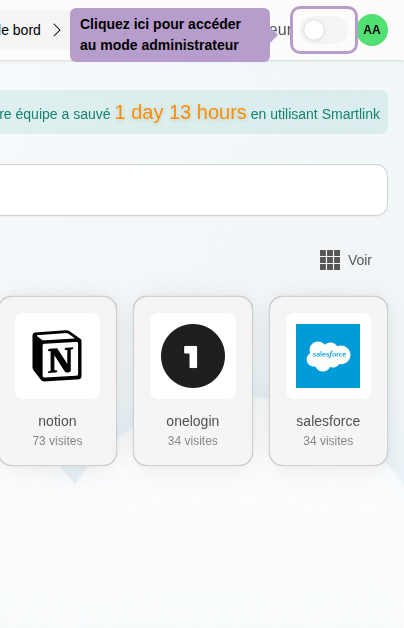 Klicken Sie hier, um zum Administrator-Modus zu gelangen
